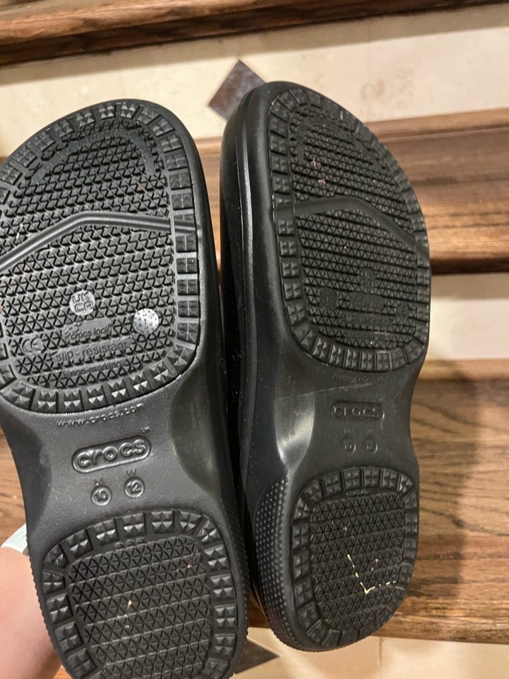 CROCS Black Slip-On Clogs- brand new - Picture 3 of 3